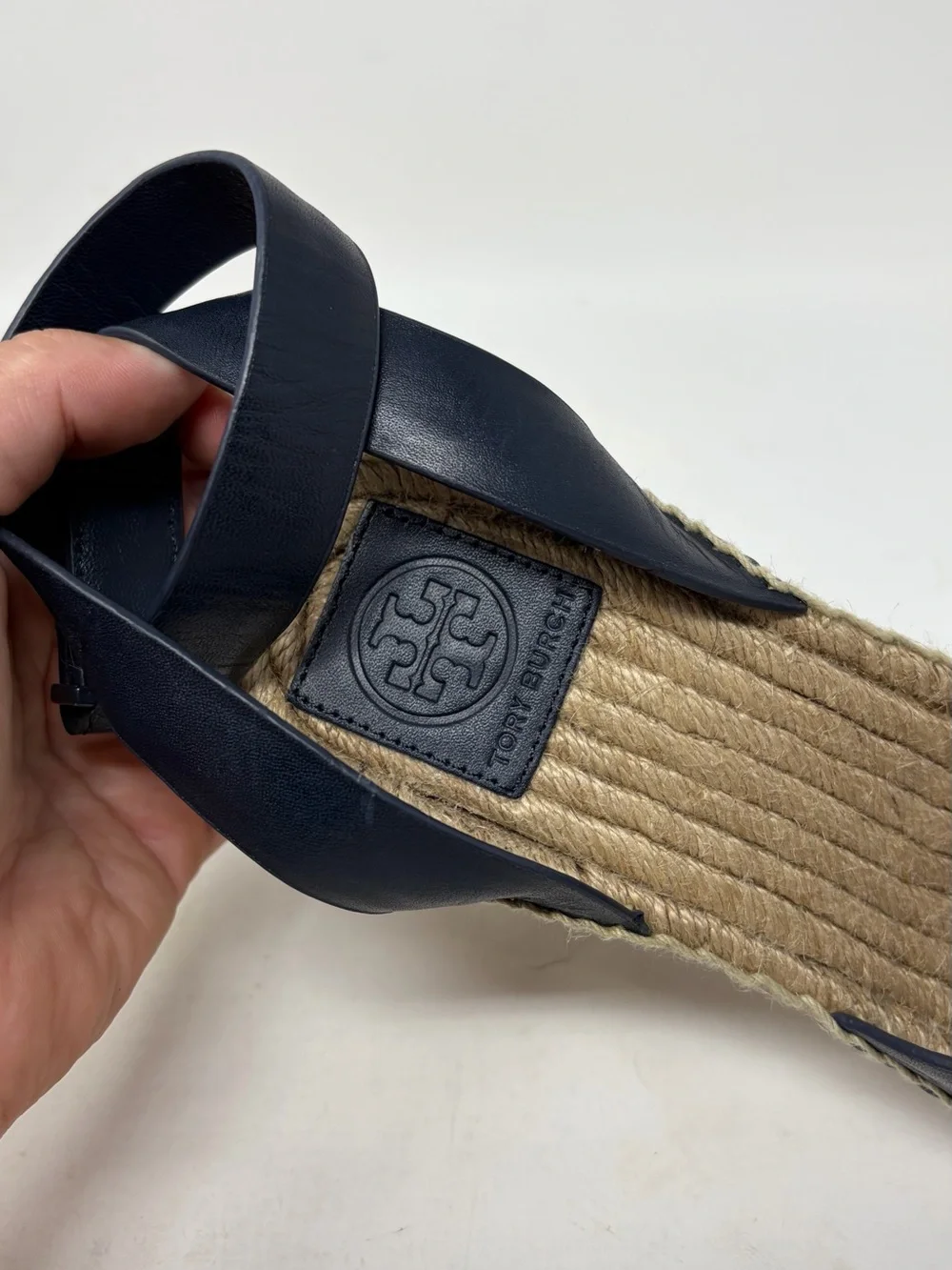 EUC Tory Burch Bimba Wedge Espadrille Size 9.5